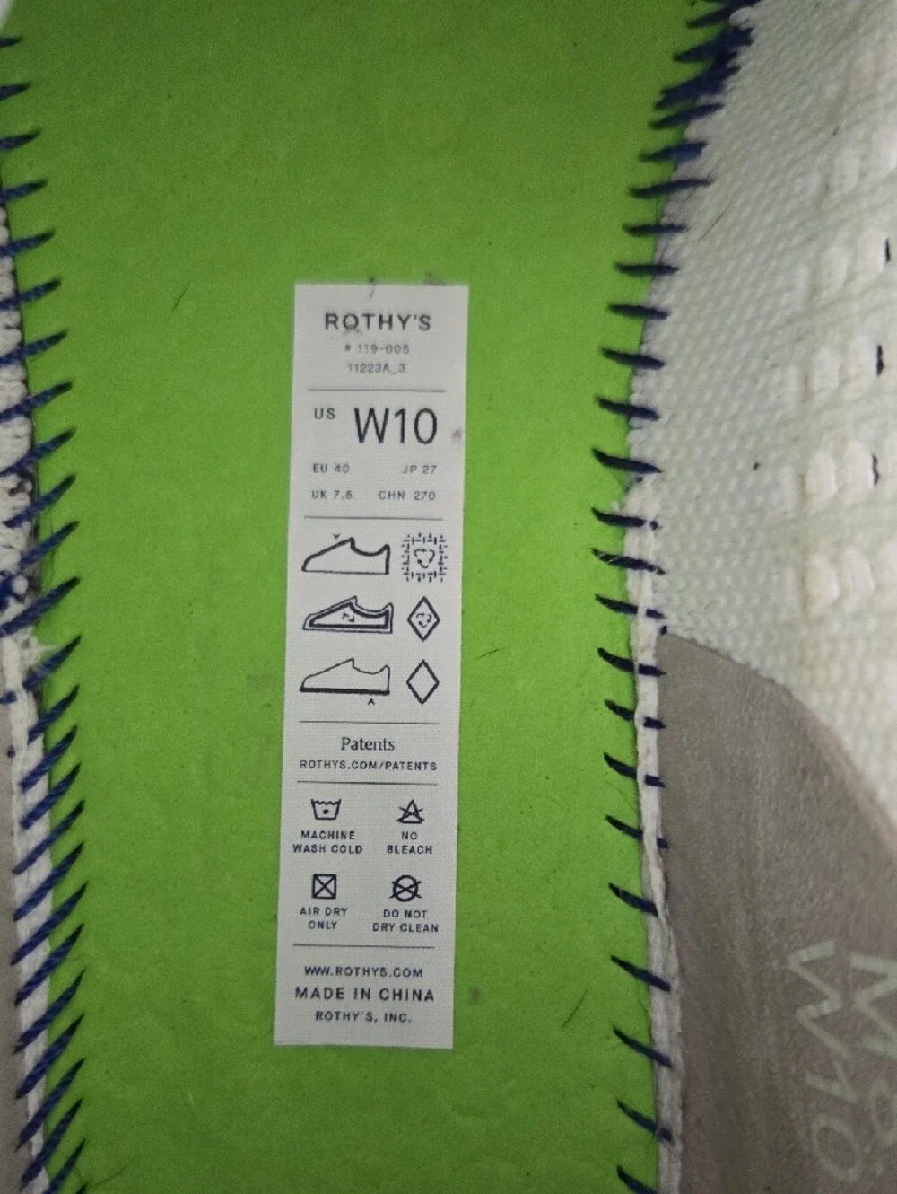 Rothy's White Knit Lace Up Washable Sneakers